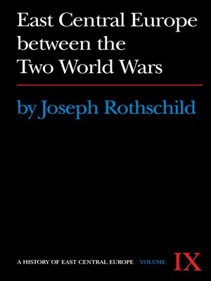 cover image of East Central Europe between the Two World Wars